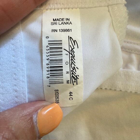 Exquisite Form 5100535 Cotton Wireless Bra Great condition Size 44C - Picture 8 of 11